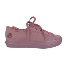 Keds Cubs Triple Kick Platform Sneakers 8 Pink Canvas Lace Up Tennis Shoes MLB